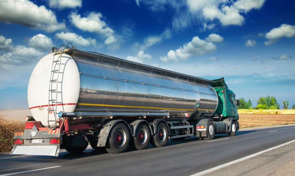 Automotive fuel tankers shipping fuel